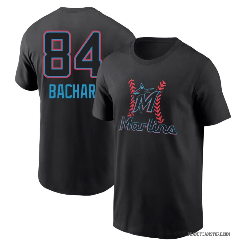 Lake Bachar Youth Black Miami Marlins Fastball T-Shirt