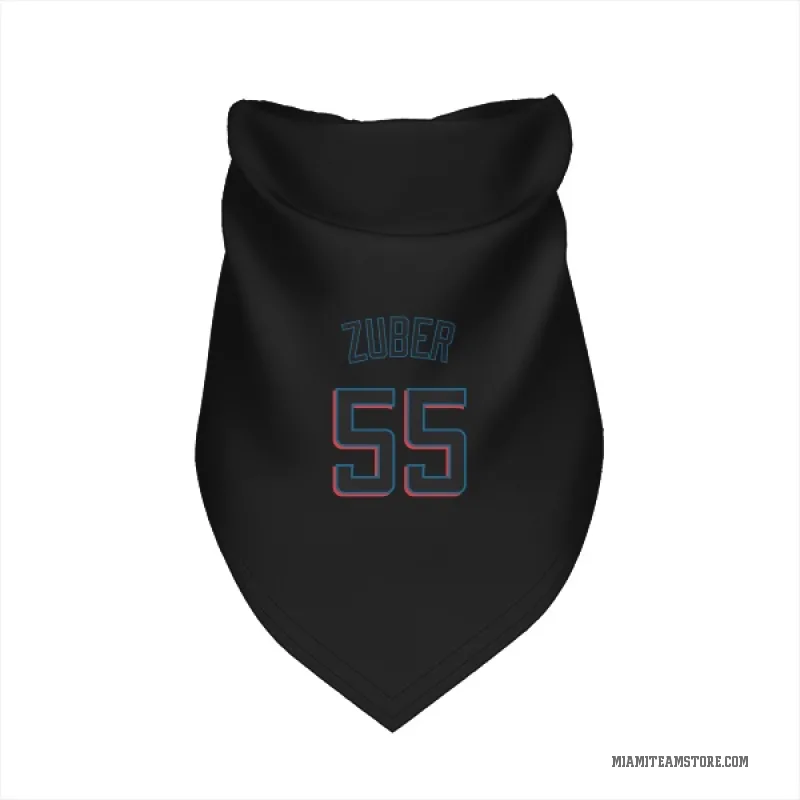 Tyler Zuber  Black Miami Marlins  Cat & Dog Pet Bandana